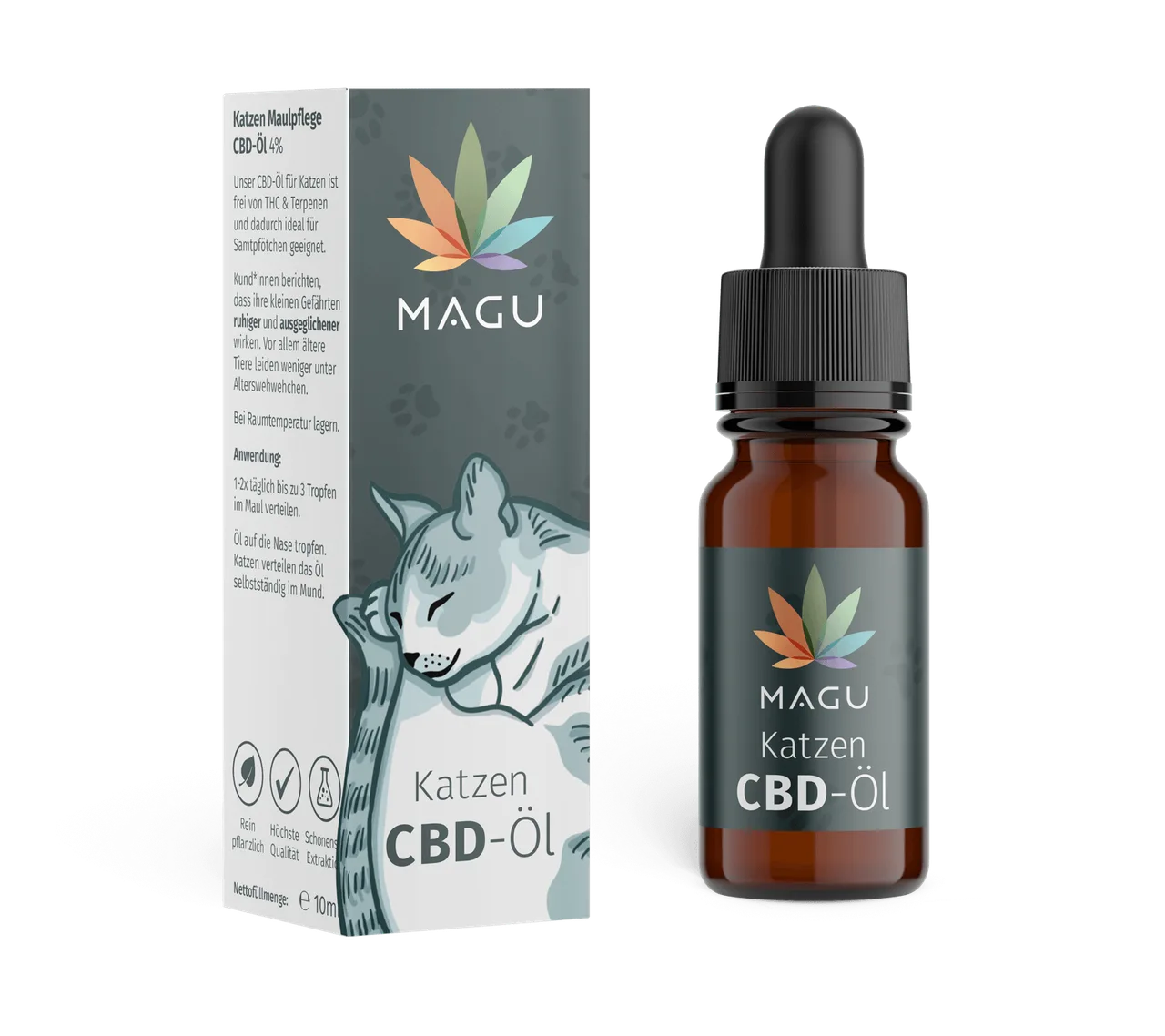 Katzen CBD Öl für Tiere - natürlich und mild kaufen Magu Shop