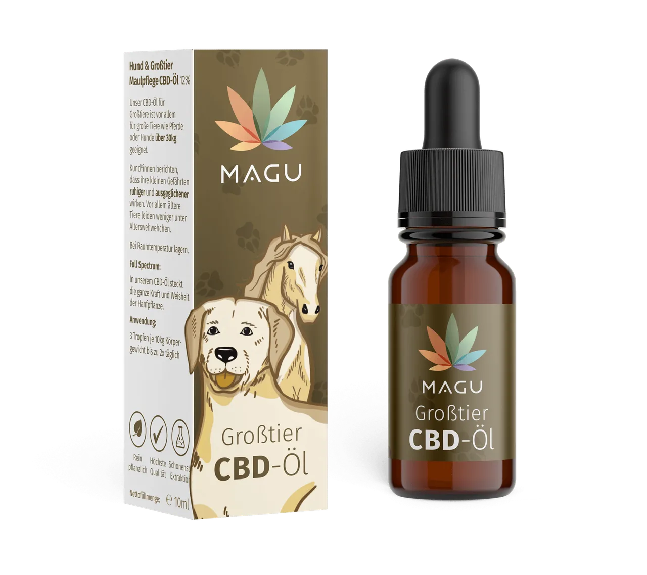 Großtier CBD Öl für Tiere - natürlich und mild kaufen Magu