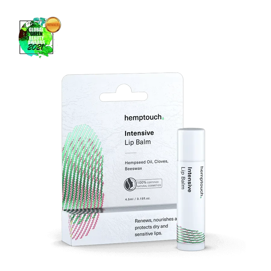Der pflegende Hemptouch Intensive Lip Balm Stift im 4,5 ml Format für geschmeidige Lippen.