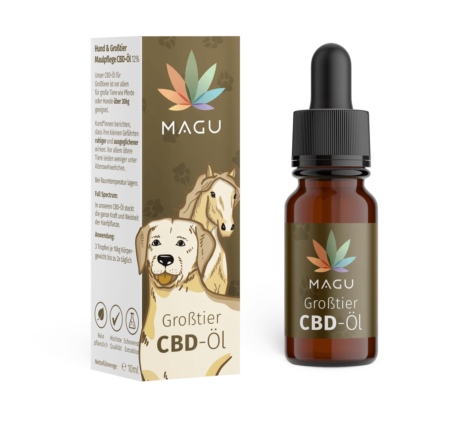 Aceite de CBD ecológico animales